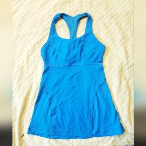 Lululemon blue workout tank top